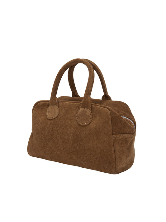 MARGESHERWOOD -SOFT BOWLING BAG_hazelnut suede