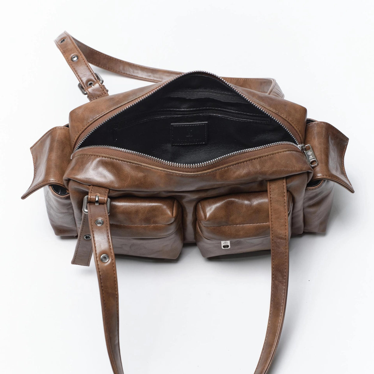 SAMO ONDOH - pocket utility bag M baked tan