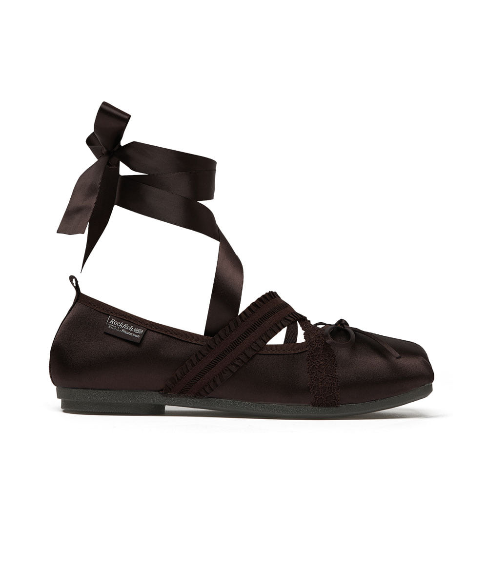 ROCKFISH WEATHERWEAR - BANDING BALLET FLATS / BROWN