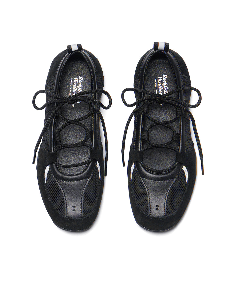 ROCKFISH WEATHERWEAR - NICOLE WEAVING LACEUP SNEAKERS - BLACK
