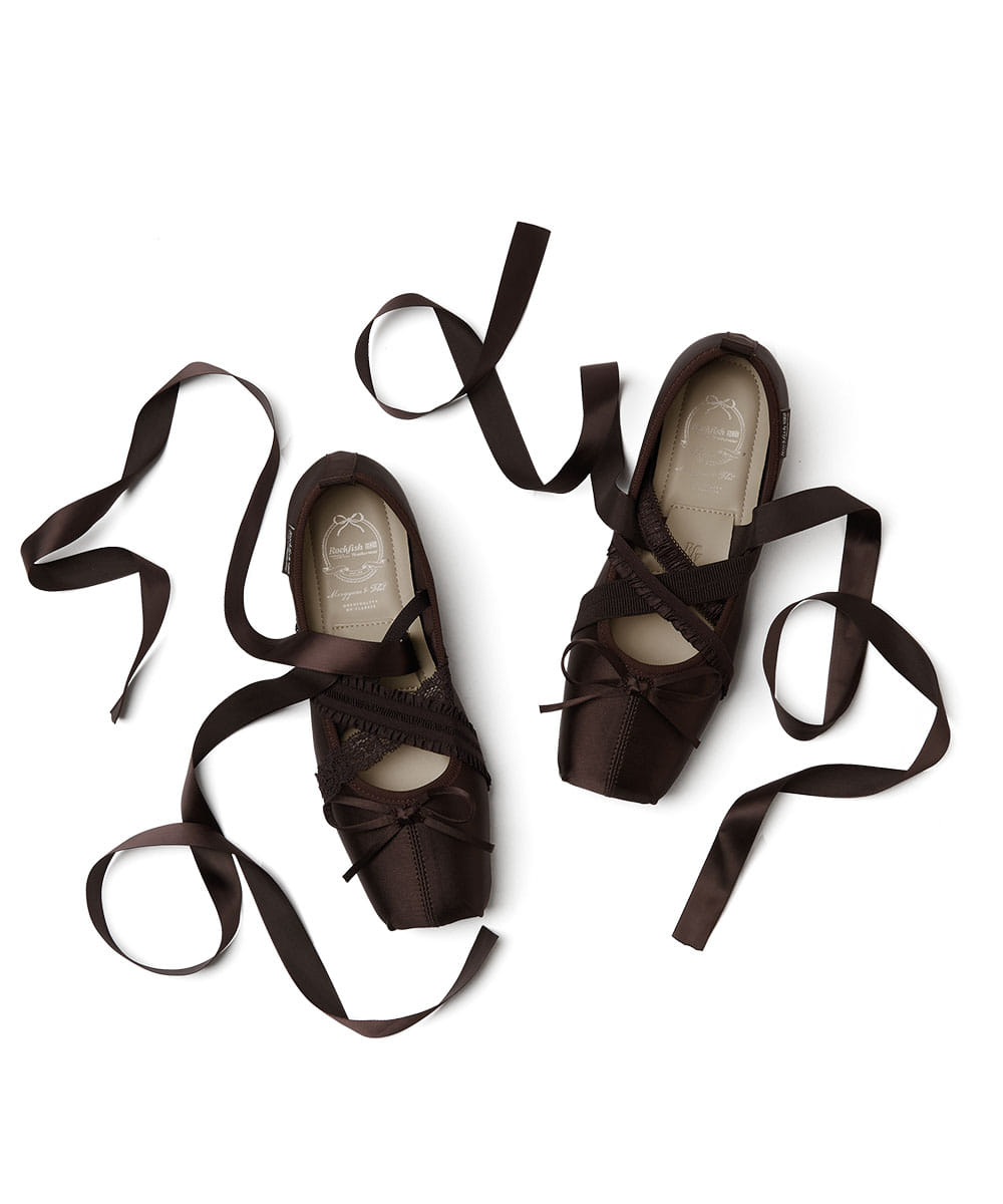 ROCKFISH WEATHERWEAR - BANDING BALLET FLATS / BROWN