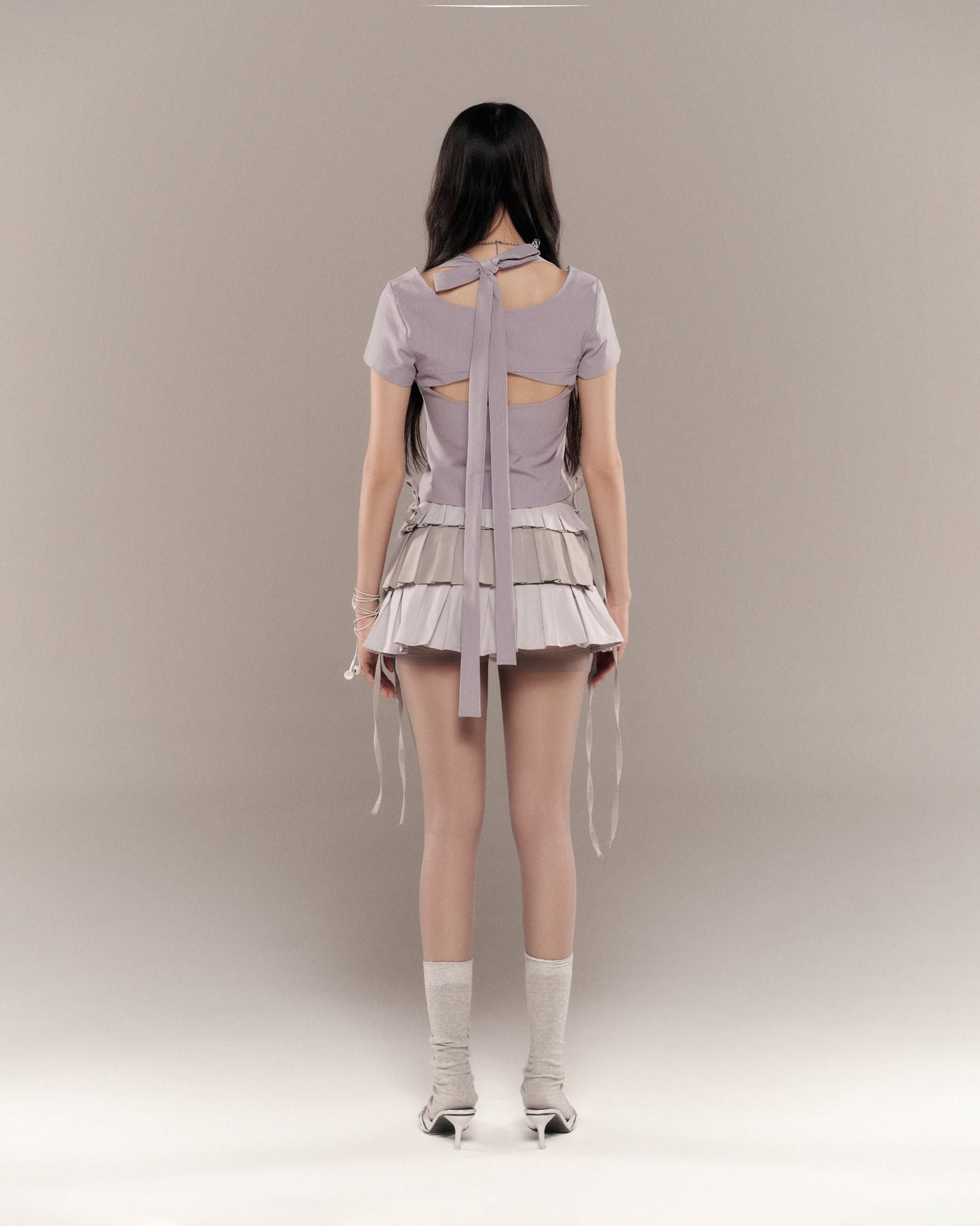 BUNNY HILL CONCEPT - VONNIE SKIRT / GREY (Dispatch in 48hrs)