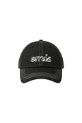 EMIS - LETTERING LOGO WHITE STITCH BALL CAP-BLACK (Dispatch in 48hrs)