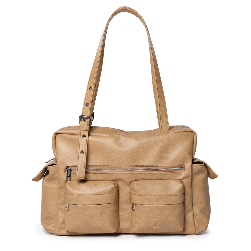 SAMO ONDOH - pocket utility bag L brushed brown sugar