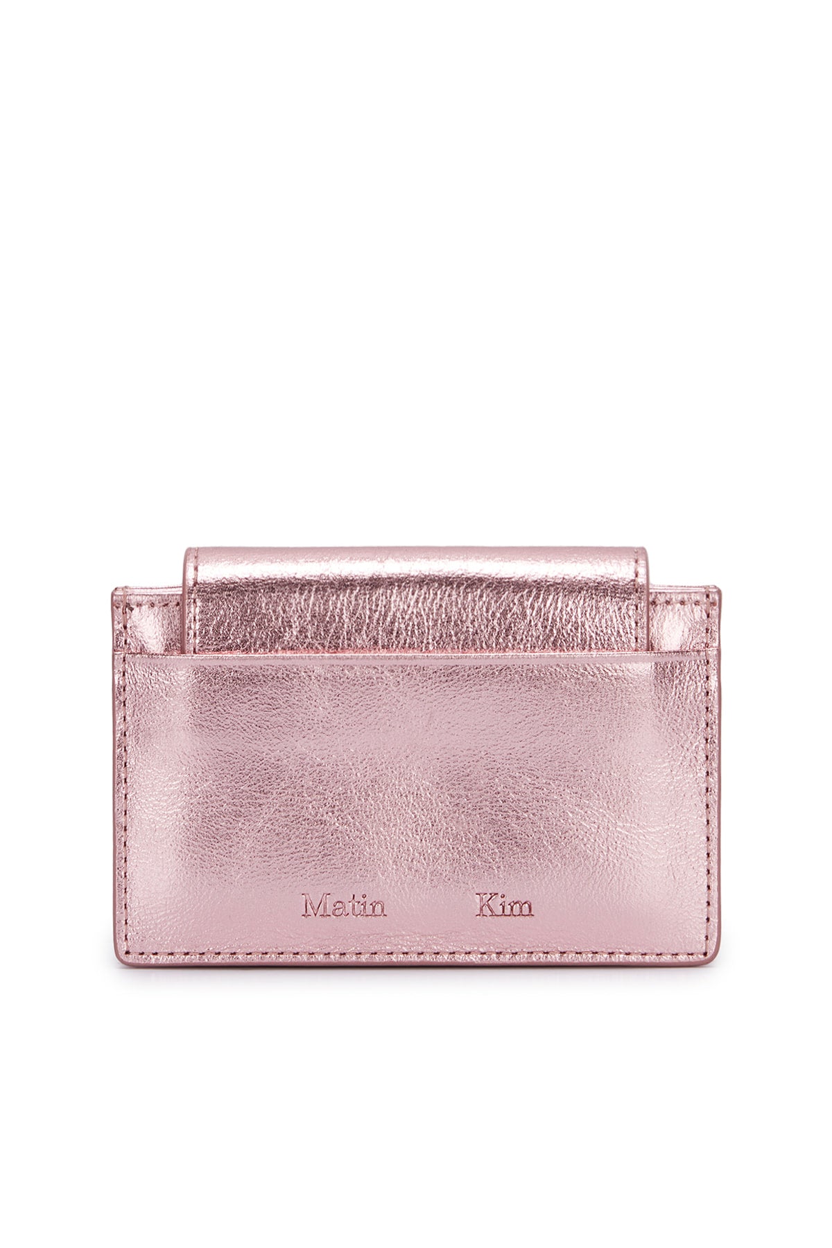 MATIN KIM - ACCORDION WALLET IN INDIAN PINK