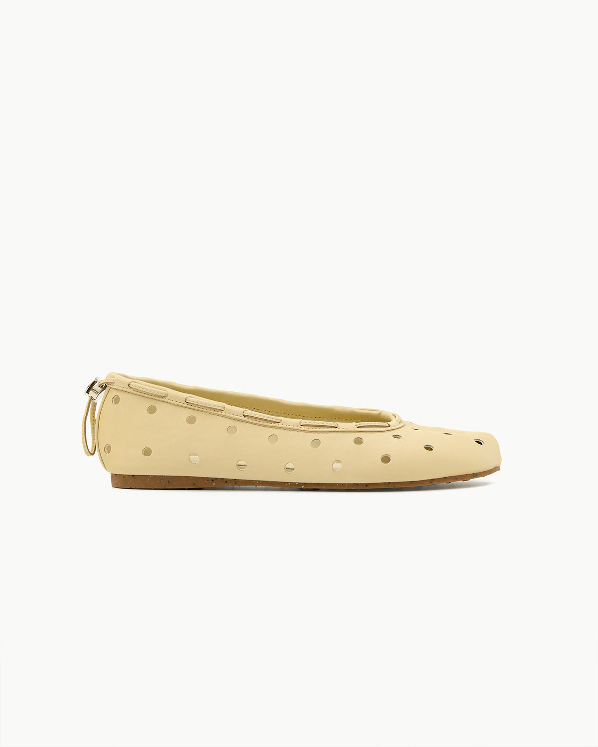 Paes - Leather String Flat / Cheese