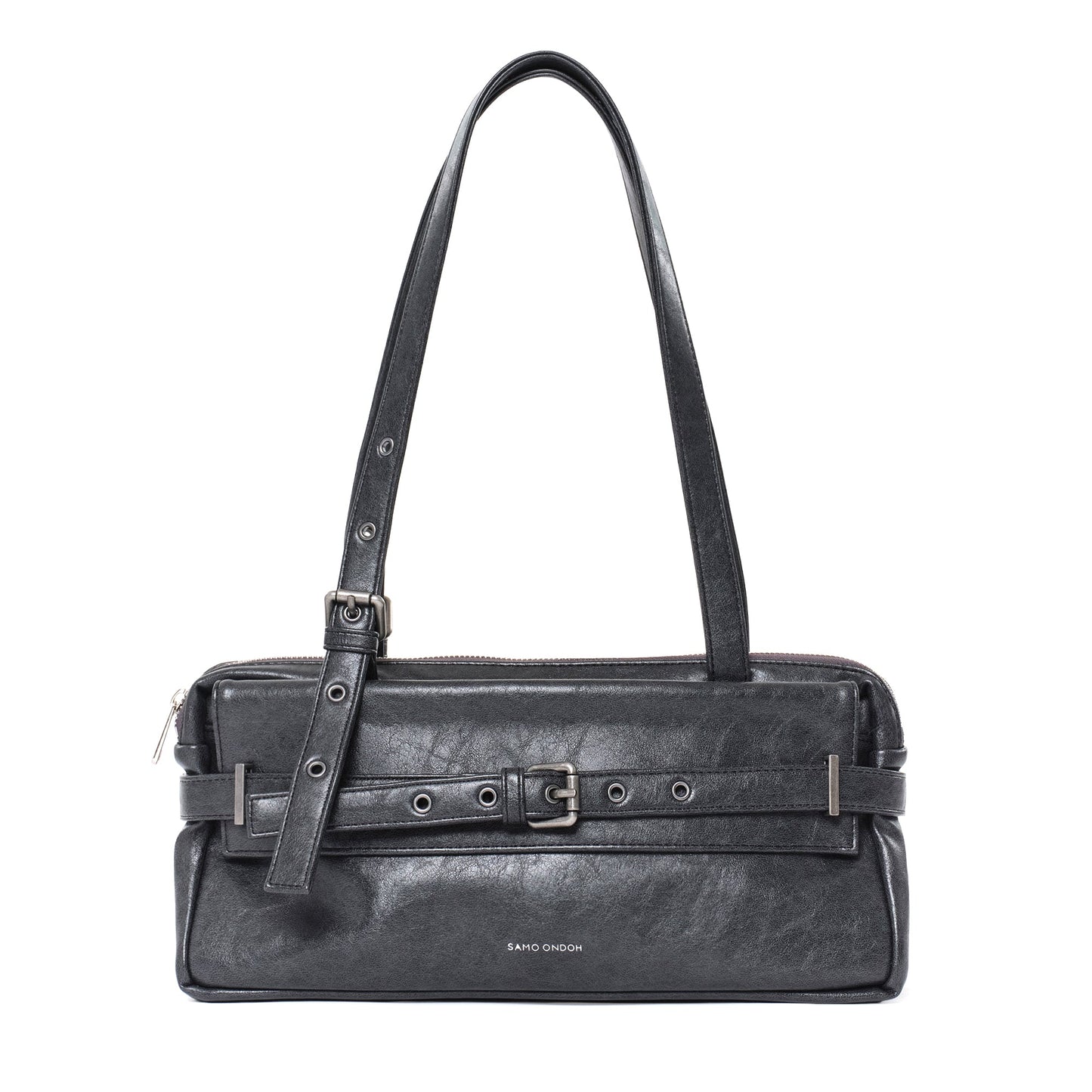 SAMO ONDOH - deca bag M veg charcoal