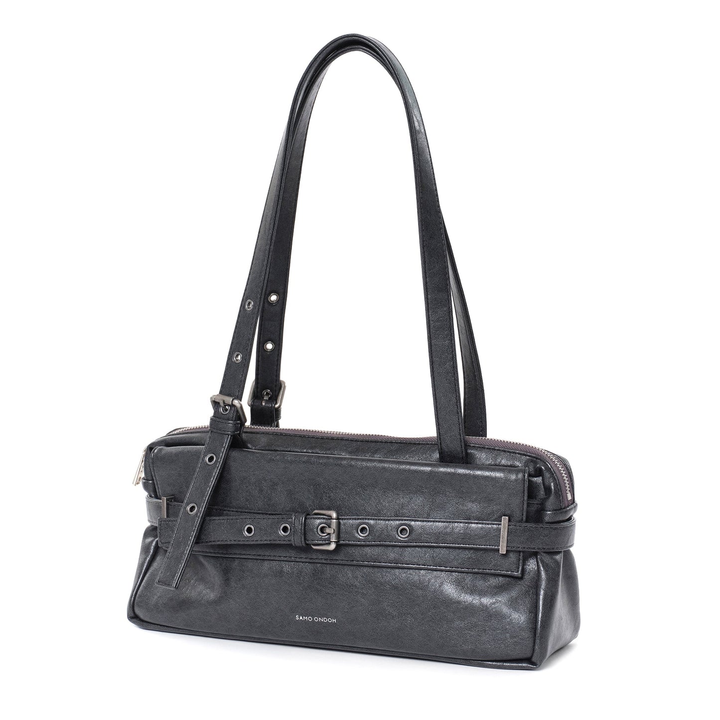 SAMO ONDOH - deca bag M veg charcoal