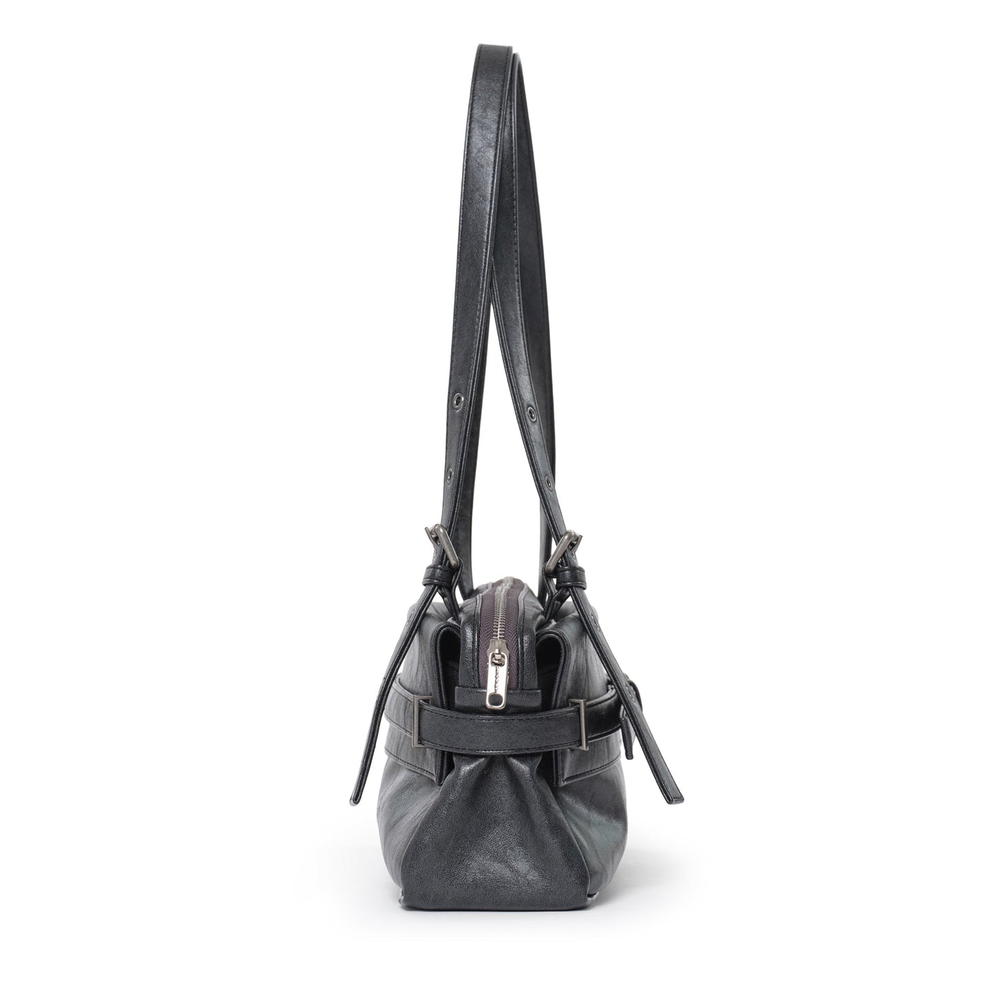 SAMO ONDOH - deca bag M veg charcoal