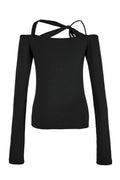 CERRIC -  TANGLE STRAP TOP / BLACK