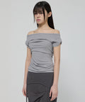 FLAREUP - Draped Top / Gray