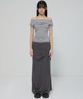 FLAREUP - Draped Top / Gray