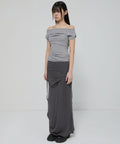 FLAREUP - Draped Top / Gray
