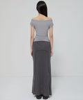 FLAREUP - Draped Top / Gray