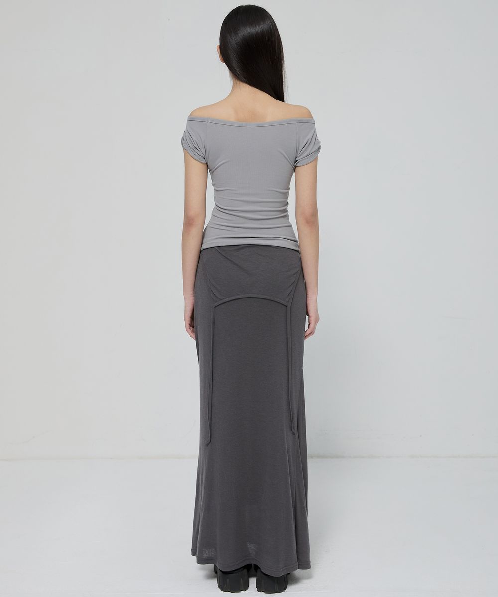 FLAREUP - Draped Top / Gray