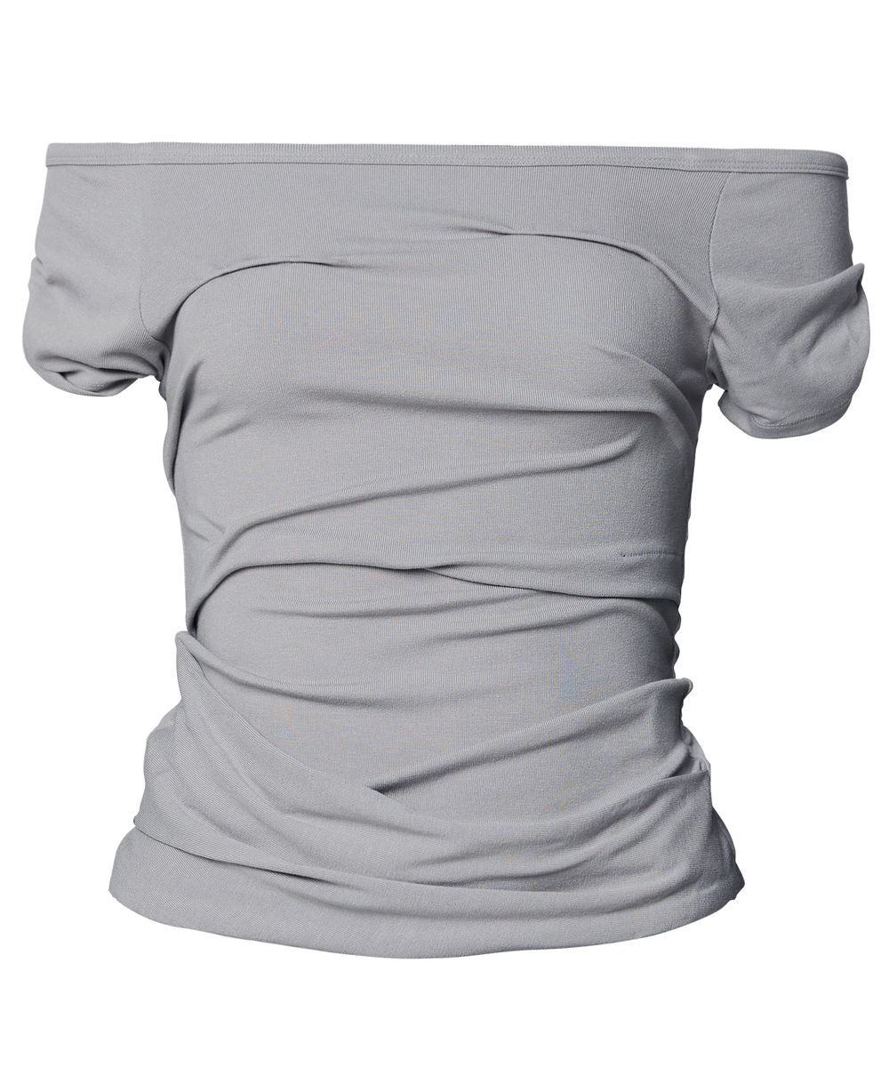 FLAREUP - Draped Top / Gray