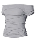 FLAREUP - Draped Top / Gray