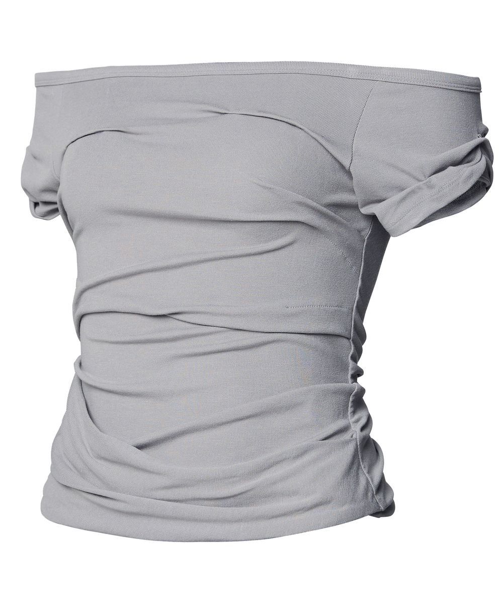 FLAREUP - Draped Top / Gray