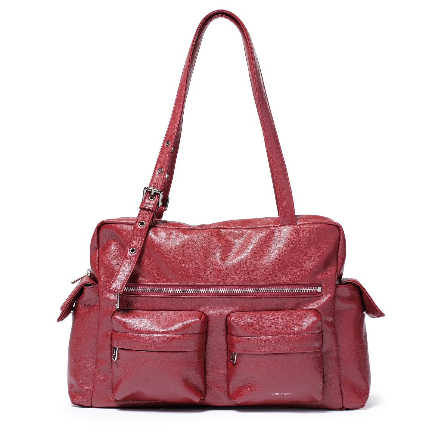 SAMO ONDOH - pocket utility bag L Goat Red