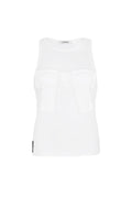 CERRIC -  BIG RIBBON SLEEVELESS / WHITE