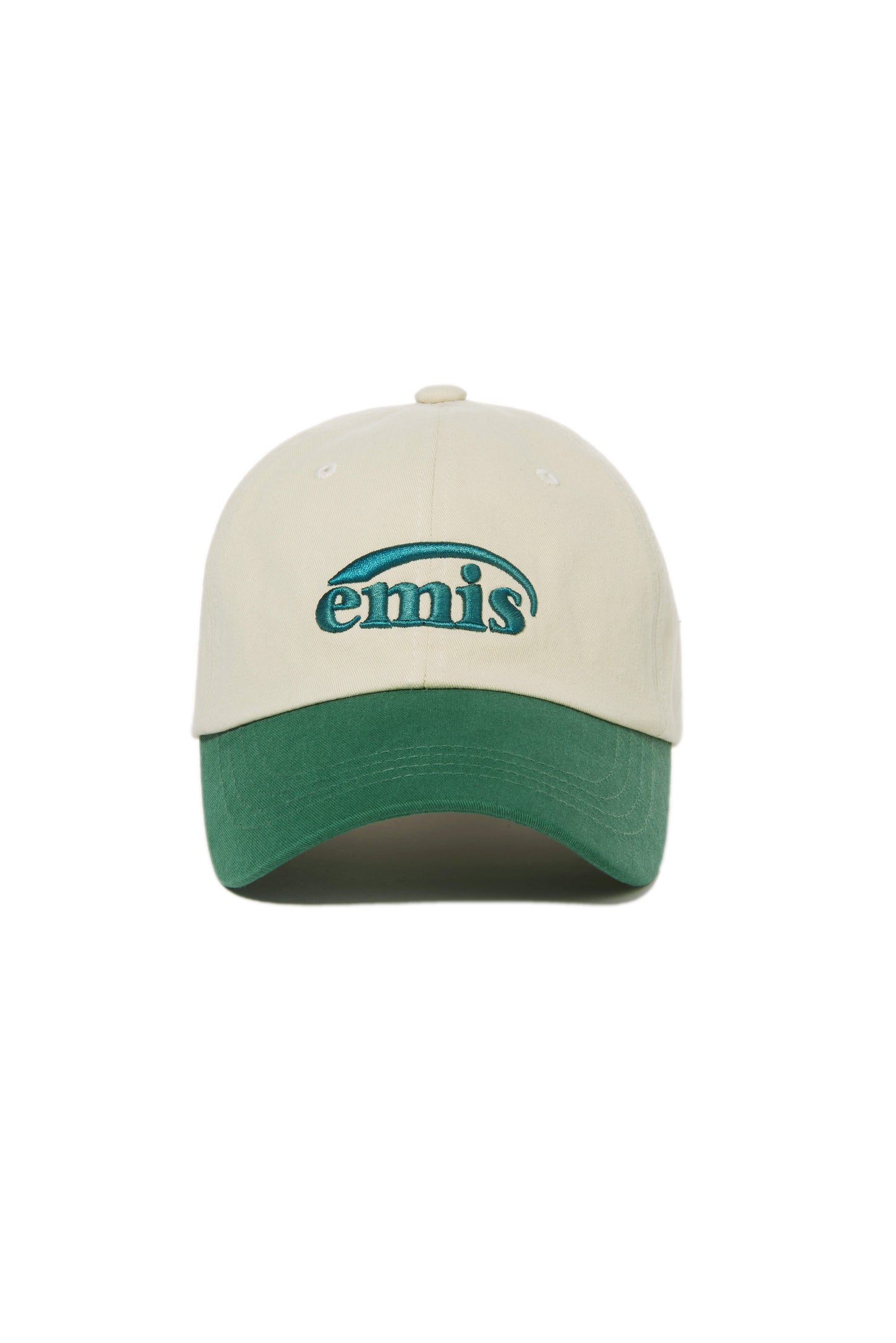 EMIS - NEW LOGO BALL CAP-BEIGE/GREEN