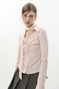 PAIN OR PLEASURE -  VIVIAN SCARF SHIRT pink