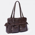 SAMO ONDOH - pocket utility bag L baked moca