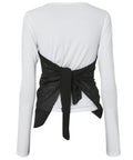 FLAREUP - Bustier Layered Long Sleeve / White