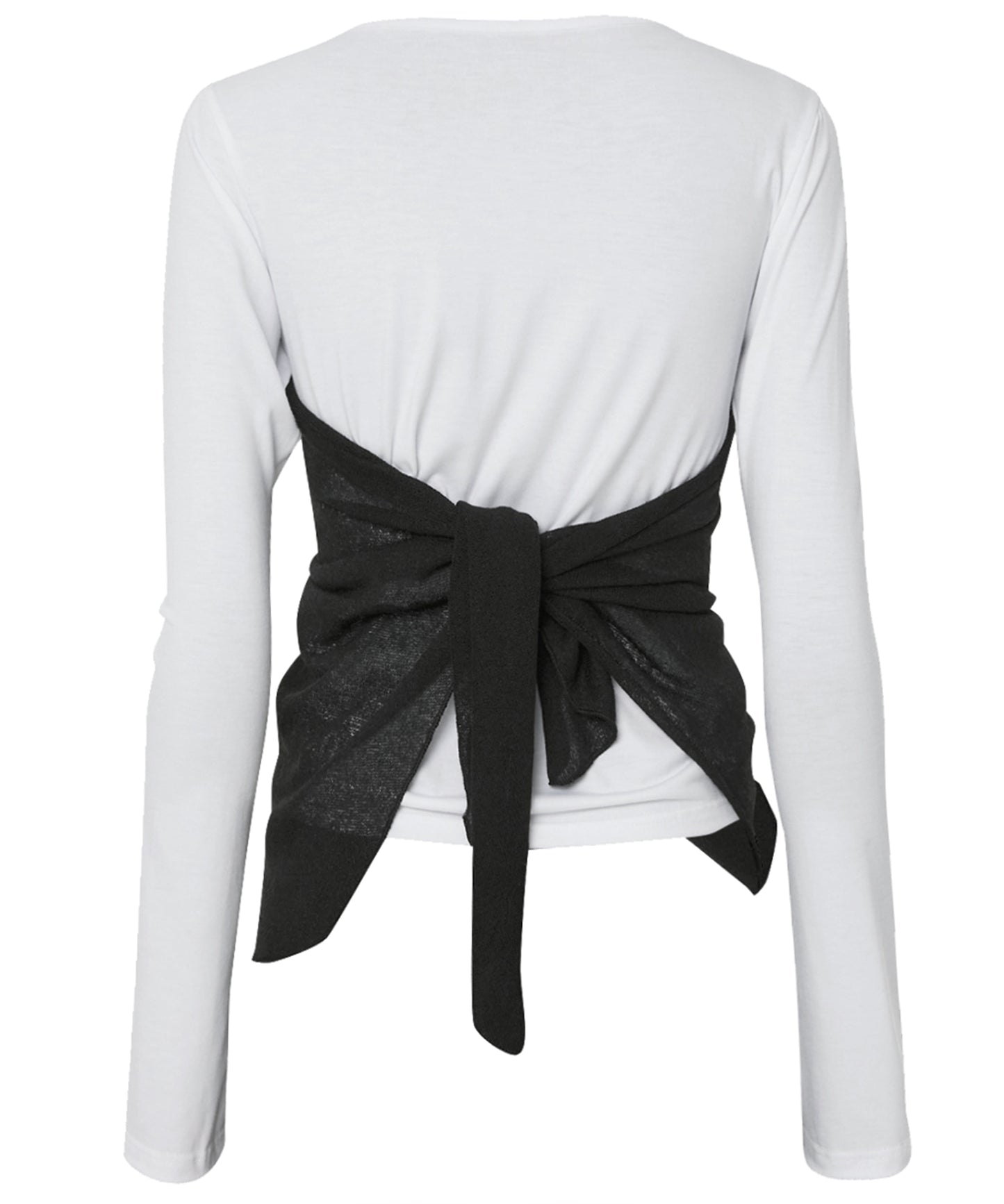 FLAREUP - Bustier Layered Long Sleeve / White