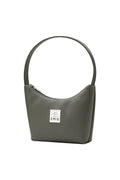 EMIS - LEATHER HOBO BAG GREY-KHAKI