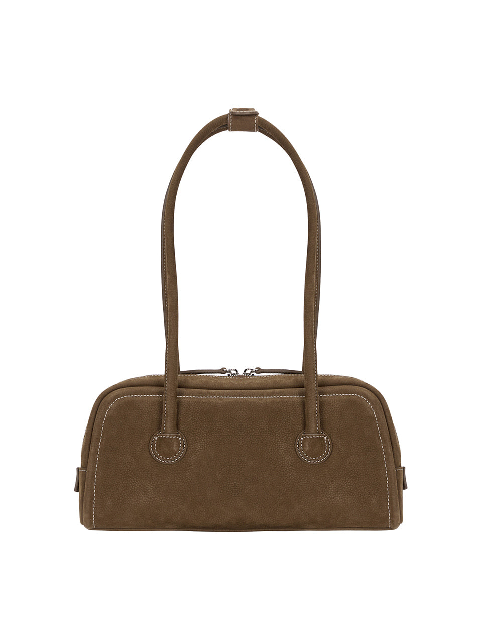 MARGESHERWOOD - SOFT BAGUETTE BAG_chestnut nubuck