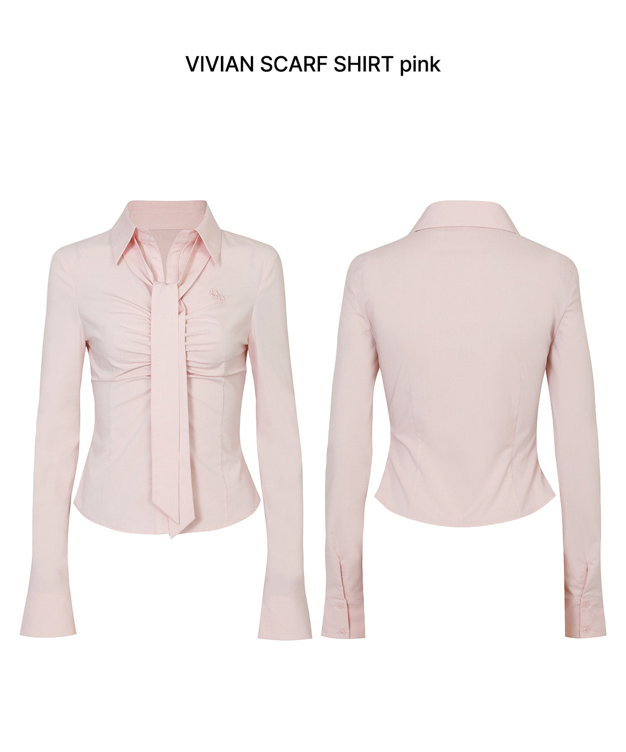 PAIN OR PLEASURE -  VIVIAN SCARF SHIRT pink