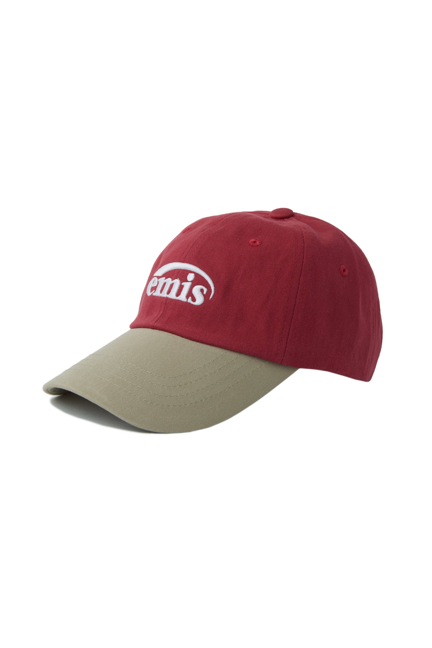 EMIS - NEW LOGO MIX BALL CAP BEIGE RED