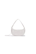 MATIN KIM - HALF SHIRRING RIBBON ROUND BAG IN IVORY