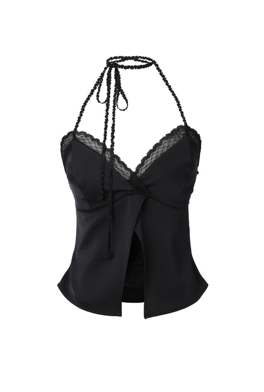 THREETIMES -  Margot halter top black