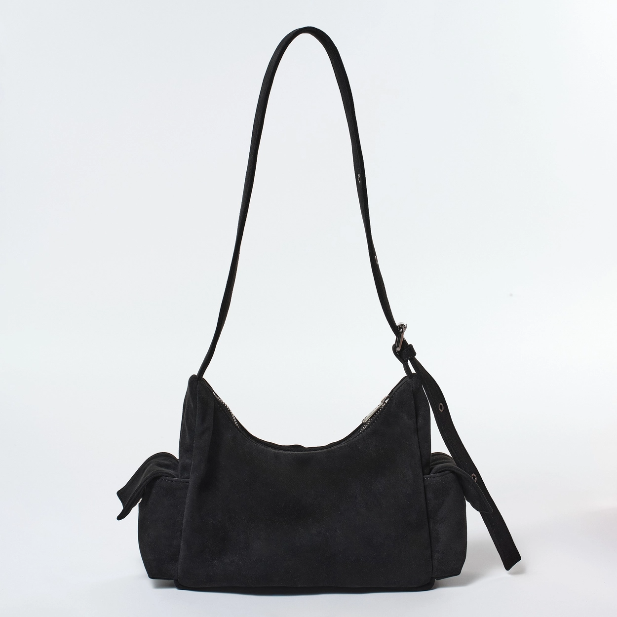 SAMO ONDOH - pocket mug bag M suede black