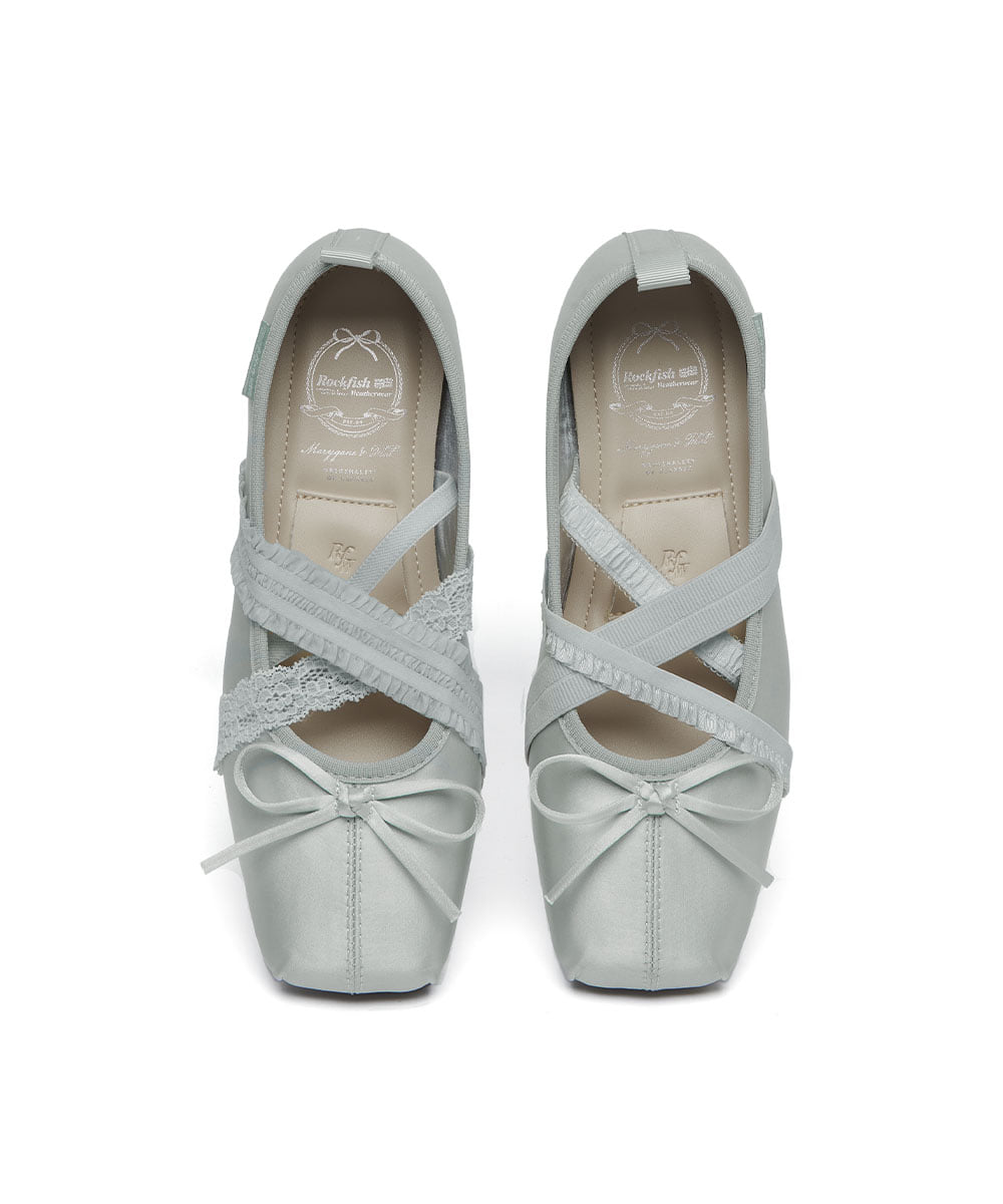 ROCKFISH WEATHERWEAR - BANDING BALLET FLATS / GREY