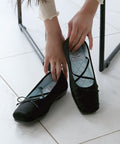 ROCKFISH WEATHERWEAR - TOE CAP BALLET FLATS / BLACK
