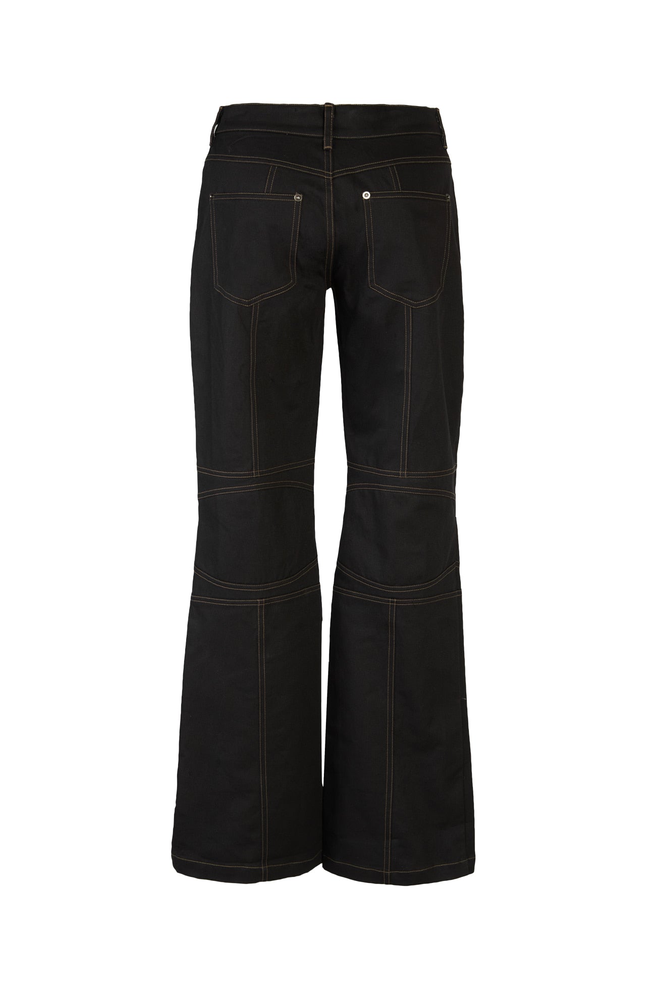 CERRIC -  KNEE PIN TUCK PANTS / BLACK