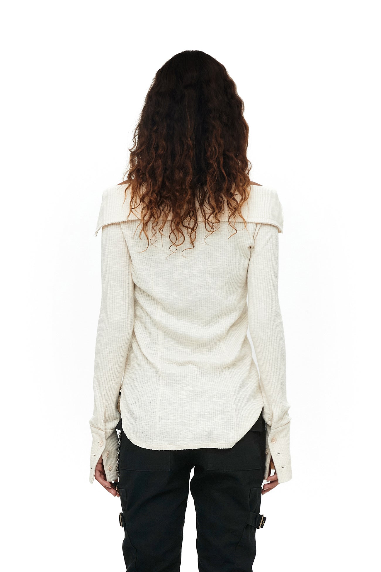 CERRIC -  OFF-SHOULDER CARDIGAN / IVORY