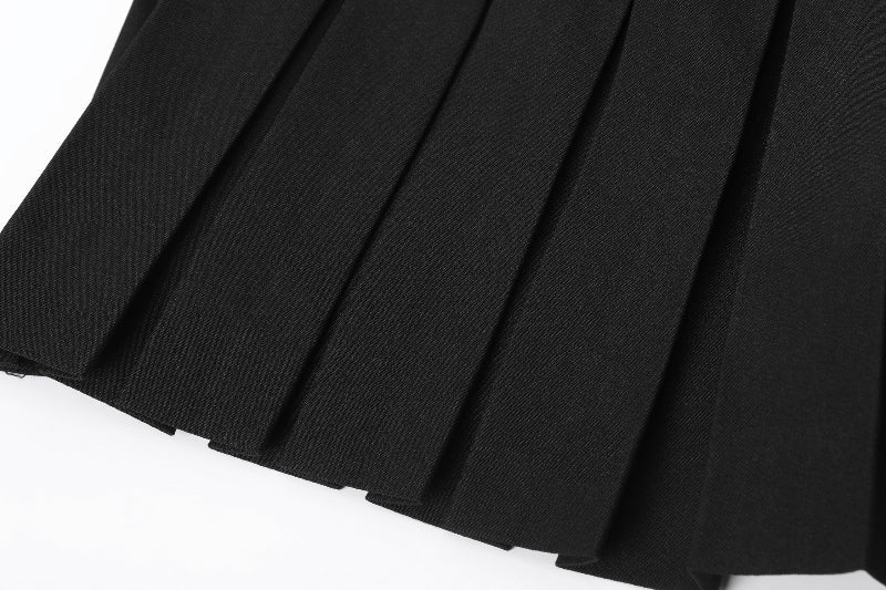 THREETIMES -  Cheery skirt solid black