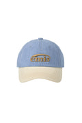 EMIS - WASHED DENIM BALL CAP-LIGHT BLUE DENIM/CREAM