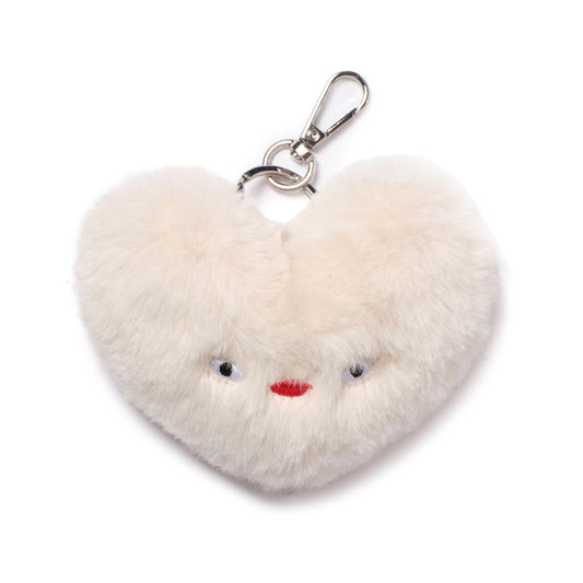 SAMO ONDOH - Loveyom keychain eco fur ivory