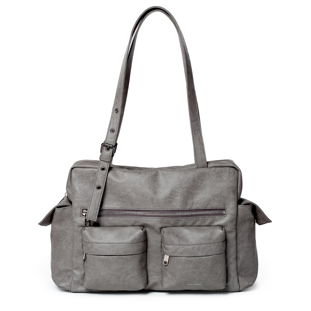 SAMO ONDOH - pocket utility bag L brushed gray