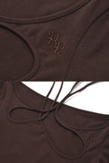 PAIN OR PLEASURE -  ORCHID TOP brown