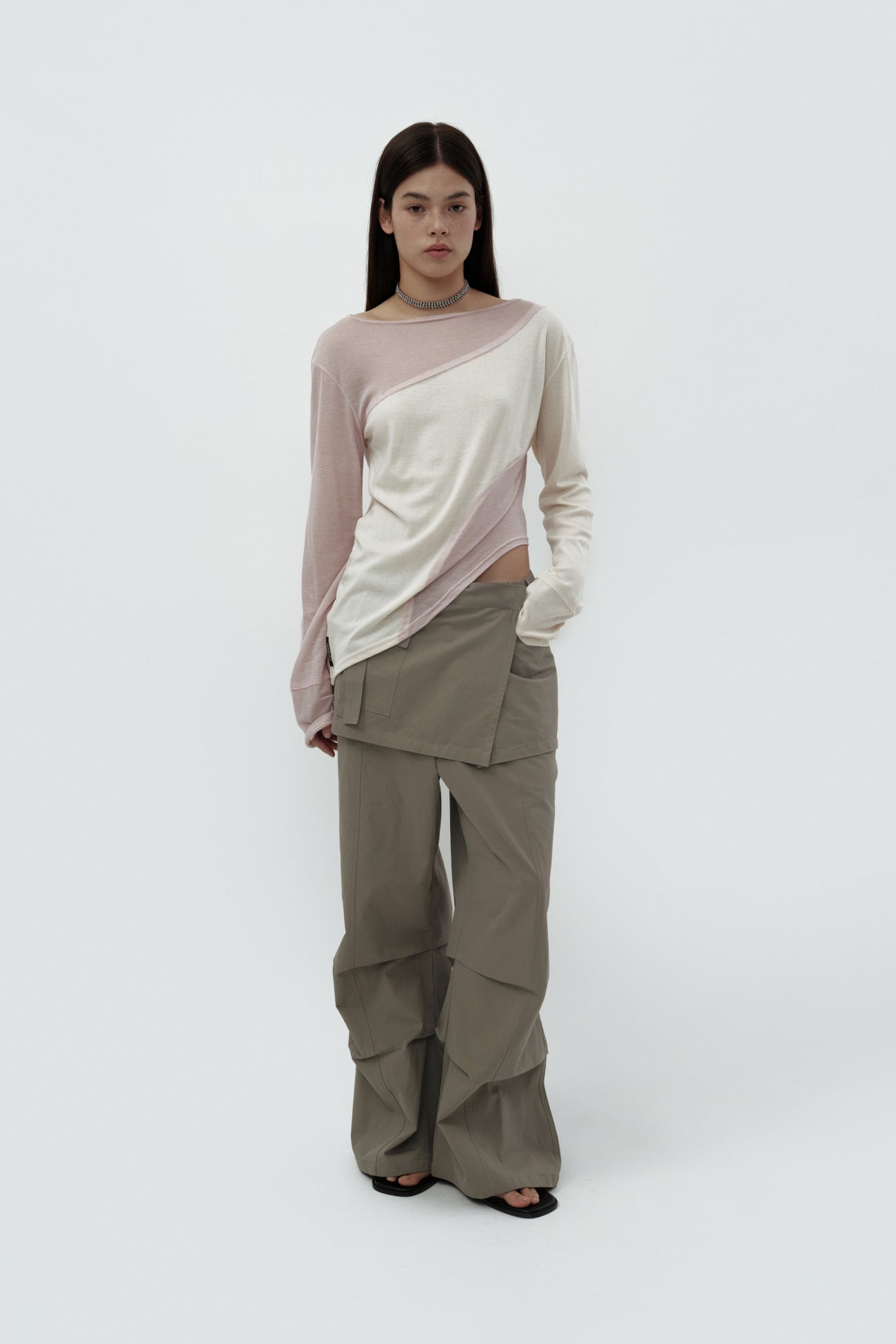 CERRIC -  2WAY SKIRT PANTS / KHAKI