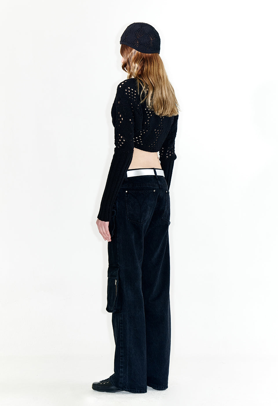 OPEN YY Cargo Pocket Jean - Black: Stylish, Functional, and