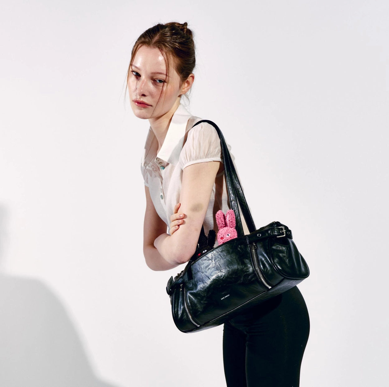 SAMO ONDOH - nouvelle bag M baked black (DISPATCH IN 48HRS)