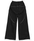 FLAREUP - Asymmetrical Wide Pants / Black