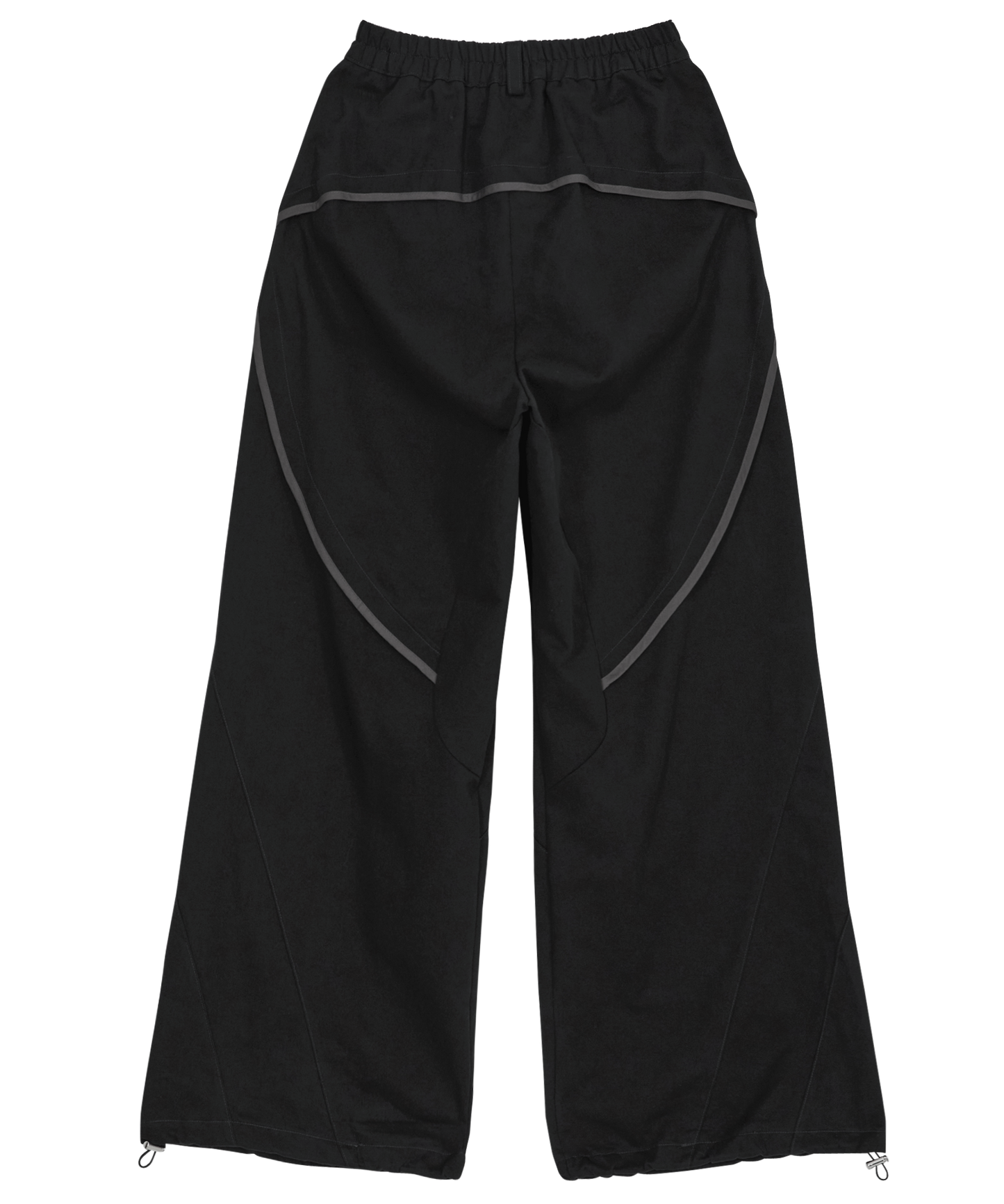 FLAREUP - Asymmetrical Wide Pants / Black
